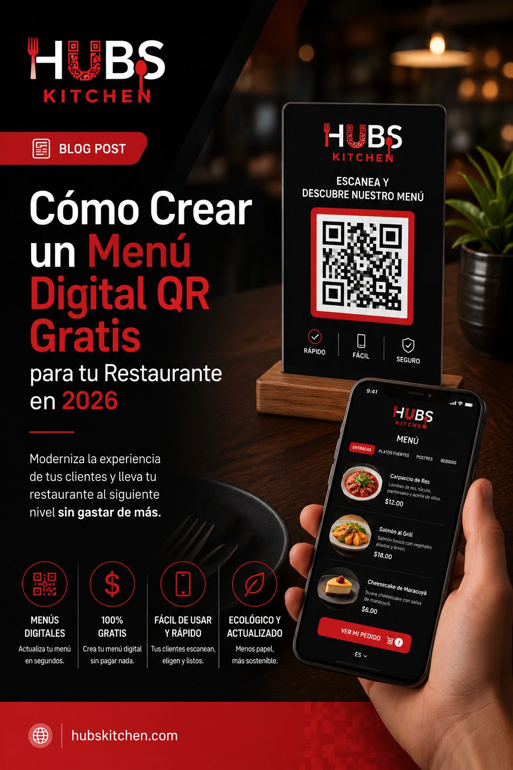 Cómo Crear un Menú Digital QR Gratis para tu Restaurante en 2026