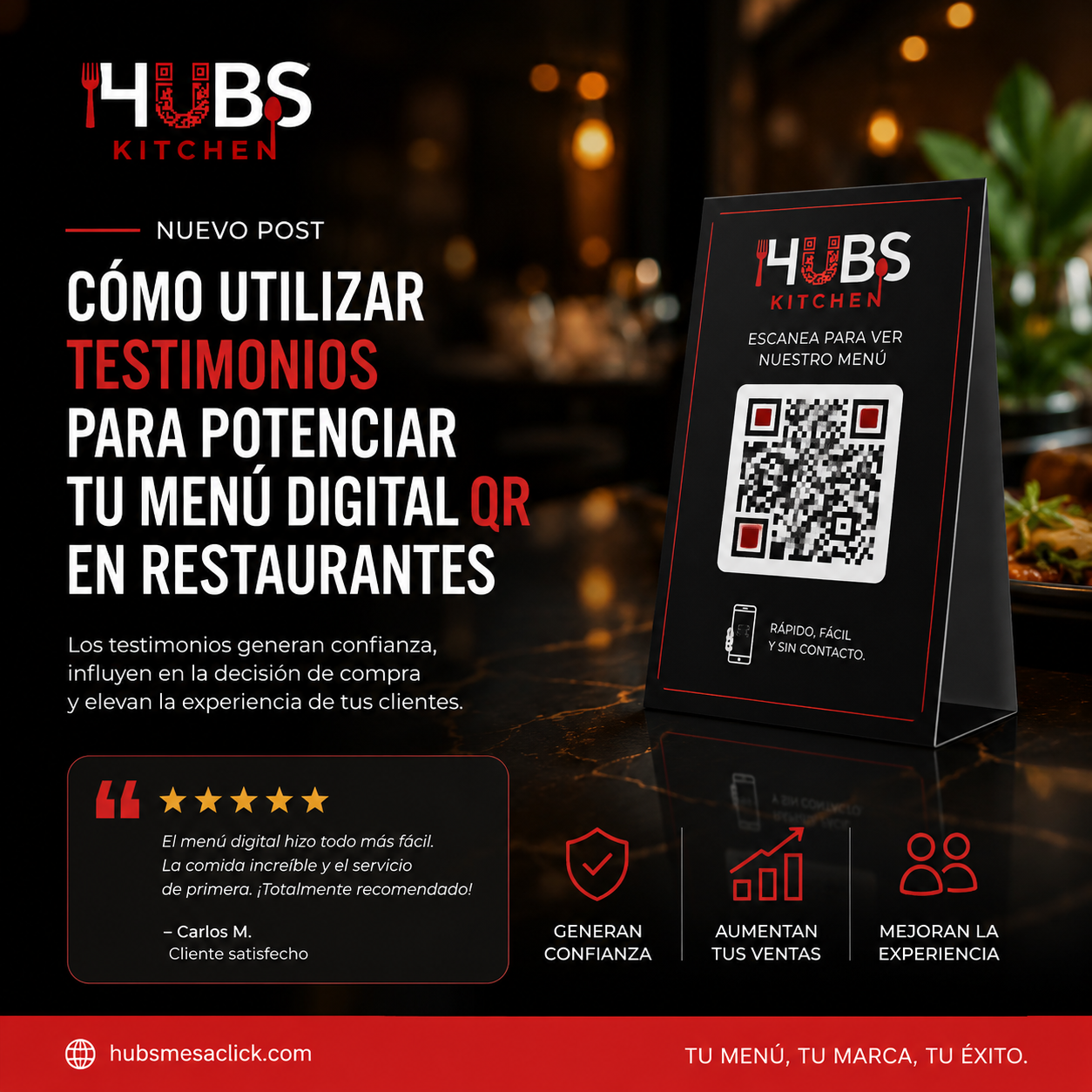 Cómo Utilizar Testimonios para Potenciar tu Menú Digital QR en Restaurantes